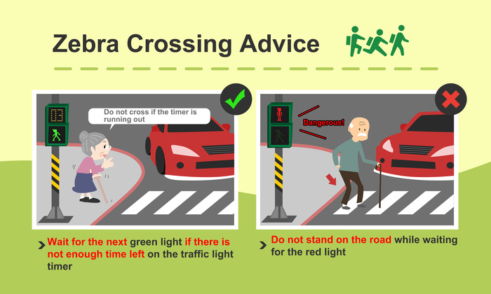 Pedestrian Road Using Knowledge! Safety Tips at IntersectionsImage